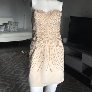 NWT H&M Beaded Strapless Dress